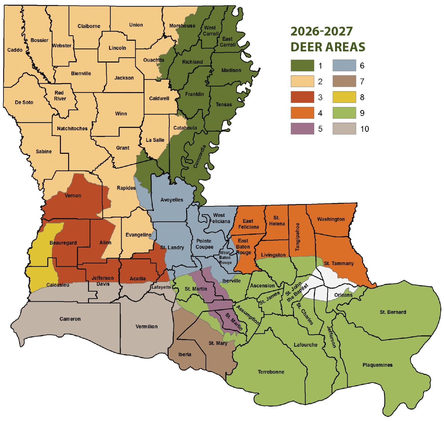 Deer area map