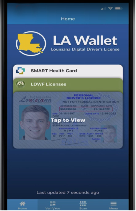 Louisiana gets digital driver's license app