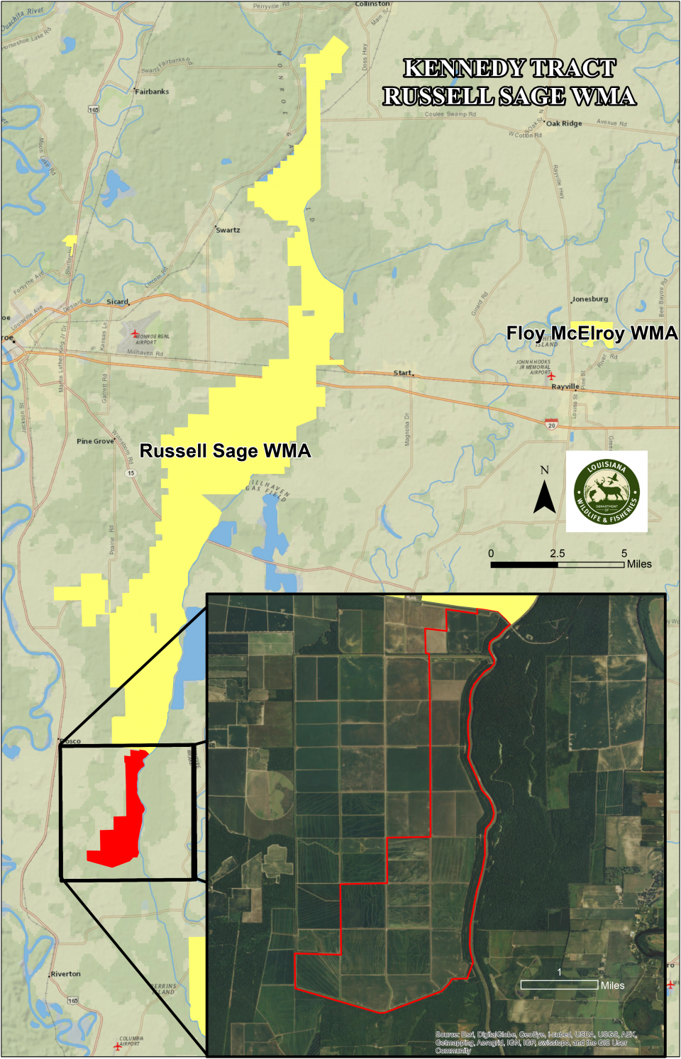 Russell Sage Wma With Kennedy Tract Aug 2015 